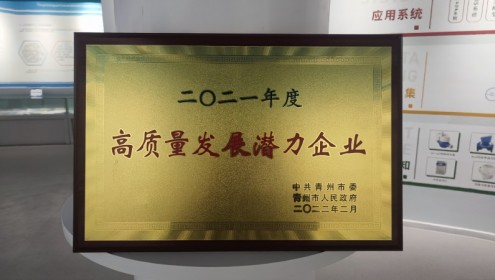 山東濰微科技榮獲2021“高質(zhì)量發(fā)展?jié)摿ζ髽I(yè)”稱號 高質(zhì)量發(fā)展是企業(yè)成長主線